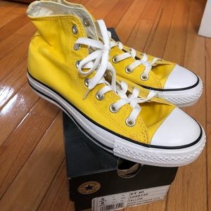 Yellow High Top Converse